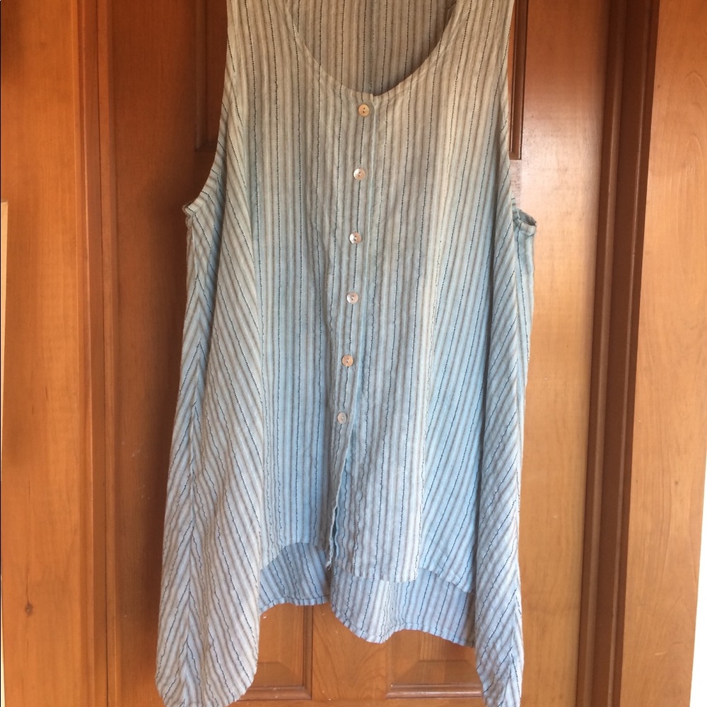 Striped tunic vest